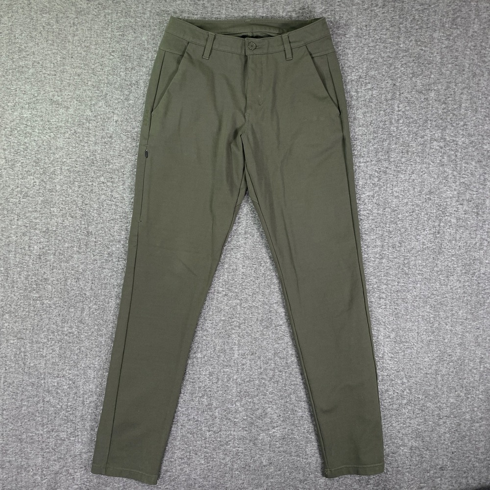 BYLT Everday Pant 2.0 Men 32 Slim Tall Green Athleisure Chino Performance